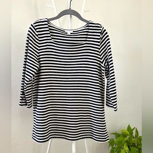 J.jill  Size: S. Color: Navy striped